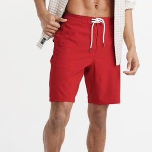 Men’s Abercrombie & Fitch Board Shorts Red sz 32